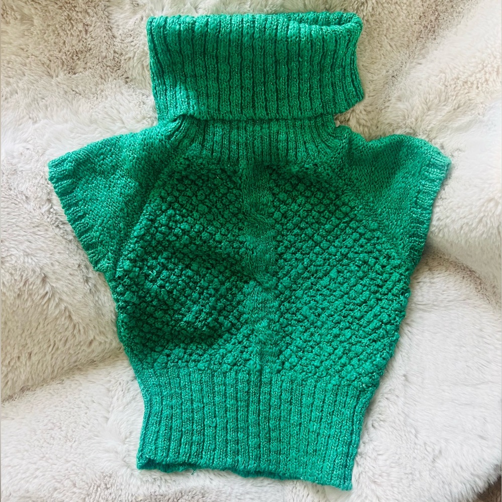 Shimmer Green turtle neck sweater!